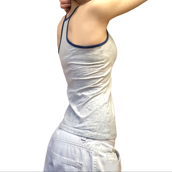 Garage camisole grey and blue Adjusted fit skinny - Picture 4 of 4
